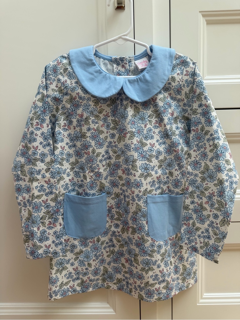 Stitchy Fish Floral Peter Pan Collar Dress or Tunic Size 6 NWOT